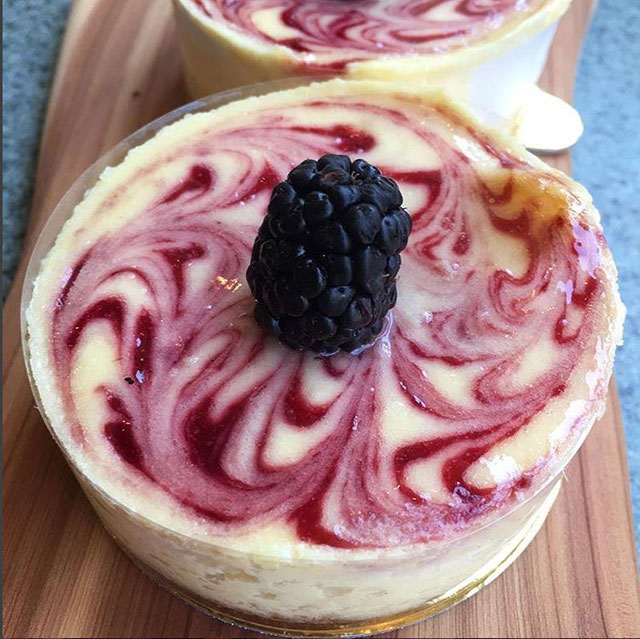 Raspberry Swirl Cheesecake